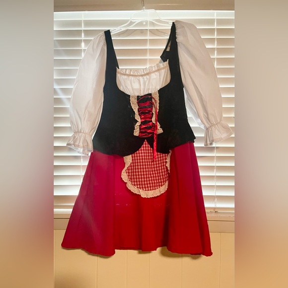 Little Red Riding Hood costume dress and cape - Picture 1 of 5